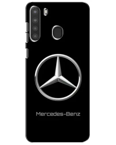 Чехол для Samsung Galaxy A21 (A215) с картинкой «Mercedes Silver Logo»