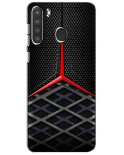 Чехол для Samsung Galaxy A21 (A215) с картинкой «Mercedes Carbon Grid»