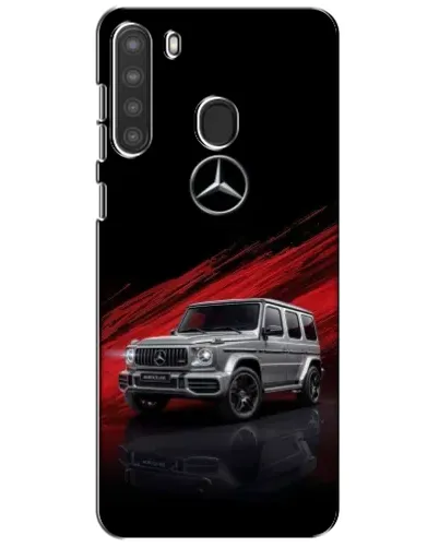 Чехол для Samsung Galaxy A21 (A215) с картинкой «Mercedes G-Class красный»