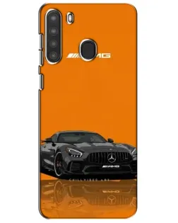 Чехол для Samsung Galaxy A21 (A215) с картинкой «Оранжевый Mercedes AMG»