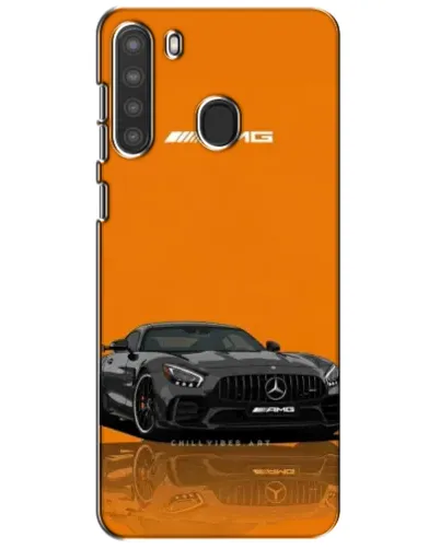 Чехол для Samsung Galaxy A21 (A215) с картинкой «Оранжевый Mercedes AMG»