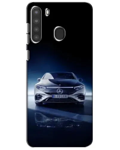 Чехол для Samsung Galaxy A21 (A215) с картинкой «Ночной Mercedes EQ»