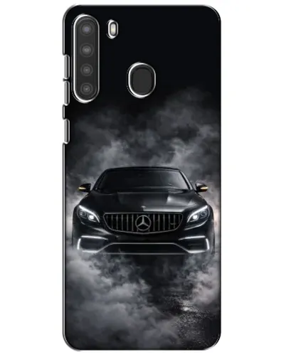 Чехол для Samsung Galaxy A21 (A215) с картинкой «Mercedes в дыму»