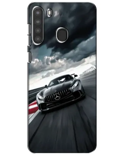 Чехол для Samsung Galaxy A21 (A215) с картинкой «Гоночный Mercedes AMG»