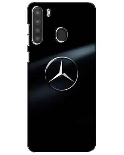 Чехол для Samsung Galaxy A21 (A215) с картинкой «Mercedes на металле»
