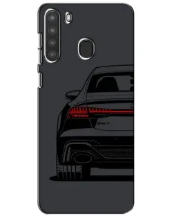 Чехол для Samsung Galaxy A21 (A215) с картинкой «Задняя часть Audi — арт»