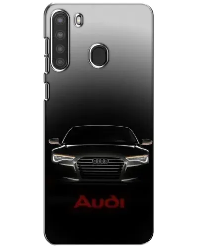 Чехол для Samsung Galaxy A21 (A215) с картинкой «Audi — градиентный контур» Чехол для Samsung Galaxy A21 (A215) с картинкой «Audi — градиентный контур»