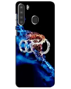 Чехол для Samsung Galaxy A21 (A215) с картинкой «Энергия лого Audi»