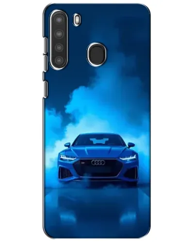 Чехол для Samsung Galaxy A21 (A215) с картинкой «Audi — голубая энергия» Чехол для Samsung Galaxy A21 (A215) с картинкой «Audi — голубая энергия»