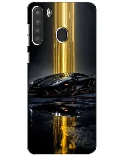 Чехол для Samsung Galaxy A21 (A215) с картинкой «Ночной Lamborghini драйв»
