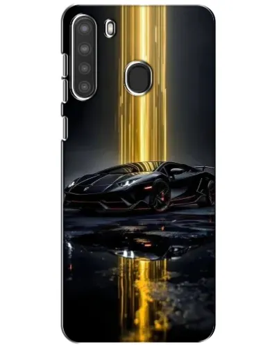 Чехол для Samsung Galaxy A21 (A215) с картинкой «Ночной Lamborghini драйв»