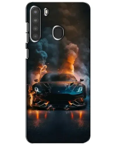 Чехол для Samsung Galaxy A21 (A215) с картинкой «Lamborghini дымная эстетика»