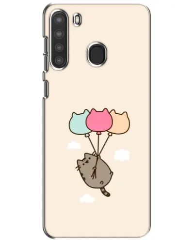 Чехол для Samsung Galaxy A21 (A215) с картинкой «Пушин на шариках»