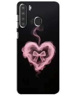 Чехол для Samsung Galaxy A21 (A215) с картинкой «Дымчатое сердце»