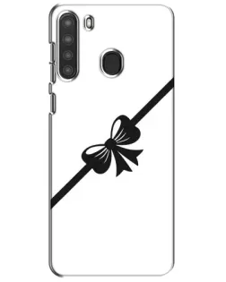 Чехол для Samsung Galaxy A21 (A215) с картинкой «Диагональный бант»