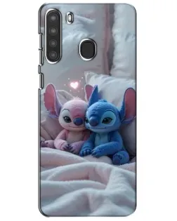 Чохол для Samsung Galaxy A21 (A215) з картинкою «Плюшеві Стіч Ангел»