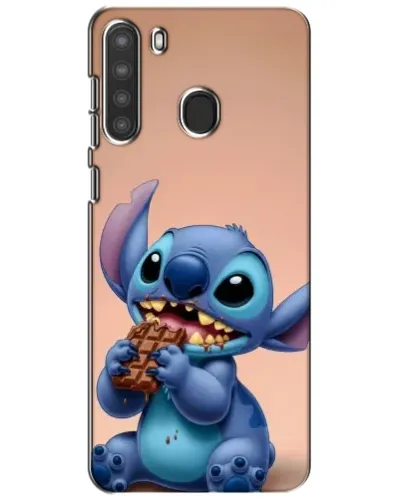 Чехол для Samsung Galaxy A21 (A215) с картинкой «Стич ест шоколад» Чехол для Samsung Galaxy A21 (A215) с картинкой «Стич ест шоколад»