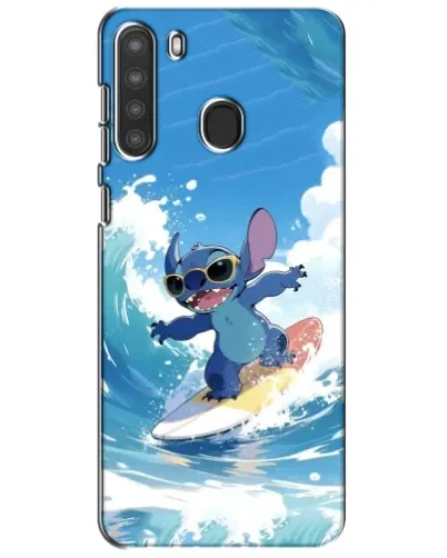 Чехол для Samsung Galaxy A21 (A215) с картинкой «Стич на волне» Чехол для Samsung Galaxy A21 (A215) с картинкой «Стич на волне»
