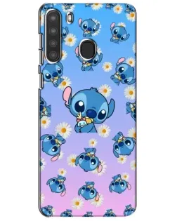 Чехол для Samsung Galaxy A21 (A215) с картинкой «Паттерн со Стичем»
