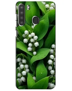Чехол для Samsung Galaxy A21 (A215) с картинкой «Ландыши в зелени»