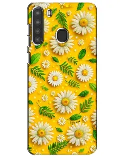 Чехол для Samsung Galaxy A21 (A215) с картинкой «Ромашковое солнце»