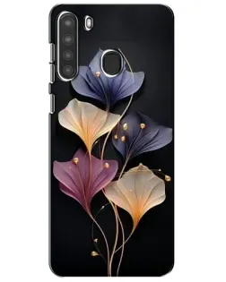 Чехол для Samsung Galaxy A21 (A215) с картинкой «Лиловые цветы грации»