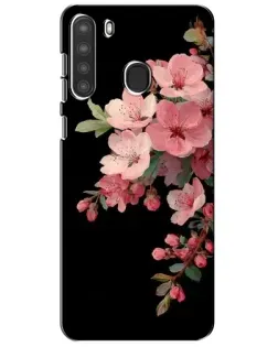 Чехол для Samsung Galaxy A21 (A215) с картинкой «Розовая ветка сакуры»