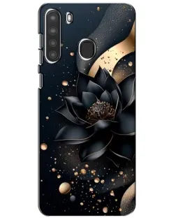 Чехол для Samsung Galaxy A21 (A215) с картинкой «Черный лотос»
