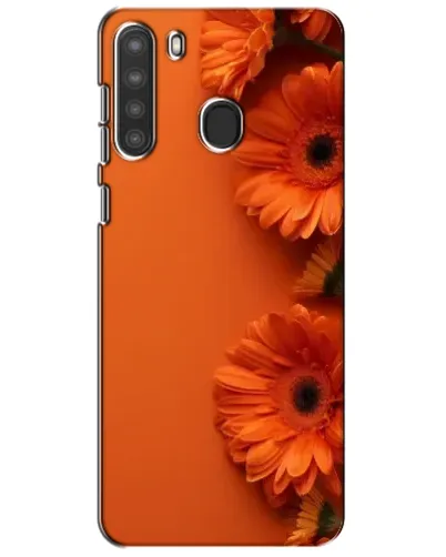 Чехол для Samsung Galaxy A21 (A215) с картинкой «Оранжевые герберы» Чехол для Samsung Galaxy A21 (A215) с картинкой «Оранжевые герберы»