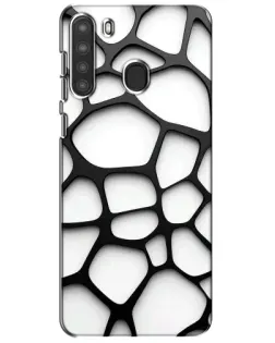 Чехол для Samsung Galaxy A21 (A215) с картинкой «Белая объемная сетка» Чехол для Samsung Galaxy A21 (A215) с картинкой «Белая объемная сетка»