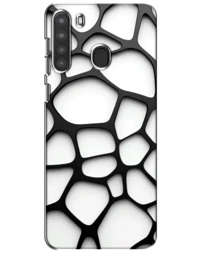 Чехол для Samsung Galaxy A21 (A215) с картинкой «Белая объемная сетка» Чехол для Samsung Galaxy A21 (A215) с картинкой «Белая объемная сетка»