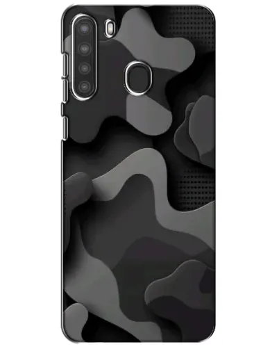 Чехол для Samsung Galaxy A21 (A215) с картинкой «Темный абстрактный камуфляж» Чехол для Samsung Galaxy A21 (A215) с картинкой «Темный абстрактный камуфляж»