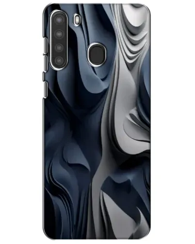 Чехол для Samsung Galaxy A21 (A215) с картинкой «Объемные синие складки» Чехол для Samsung Galaxy A21 (A215) с картинкой «Объемные синие складки»