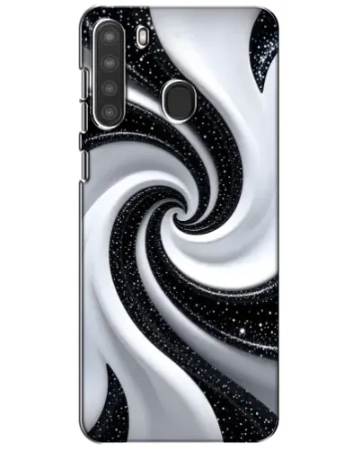 Чехол для Samsung Galaxy A21 (A215) с картинкой «Черно-белая спираль» Чехол для Samsung Galaxy A21 (A215) с картинкой «Черно-белая спираль»