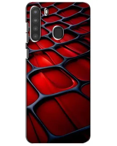 Чехол для Samsung Galaxy A21 (A215) с картинкой «Красная глянцевая сетка» Чехол для Samsung Galaxy A21 (A215) с картинкой «Красная глянцевая сетка»