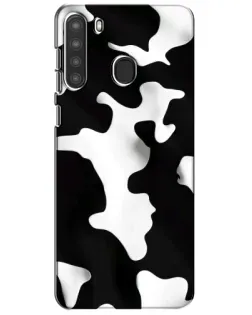 Чехол для Samsung Galaxy A21 (A215) с картинкой «Черно-белое пятно»