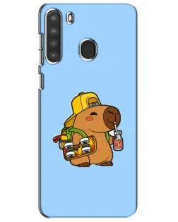 Чехол для Samsung Galaxy A21 (A215) с картинкой «Капибара на скейте» Чехол для Samsung Galaxy A21 (A215) с картинкой «Капибара на скейте»