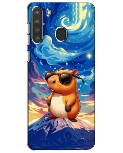 Чехол для Samsung Galaxy A21 (A215) с картинкой «Капибара Ван Гога»