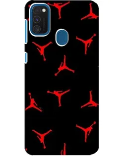 Чехол для Samsung Galaxy A21s с картинкой «Jordan Red Pattern»