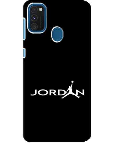 Чехол для Samsung Galaxy A21s с картинкой «Jordan White Logo»