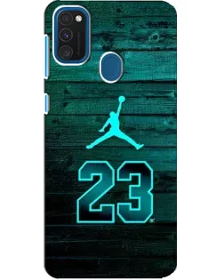 Чехол для Samsung Galaxy A21s с картинкой «Jordan Cyan 23»