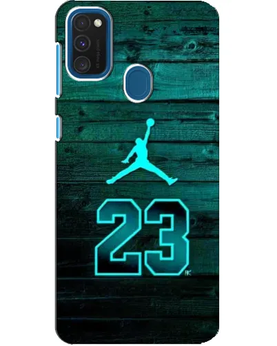 Чехол для Samsung Galaxy A21s с картинкой «Jordan Cyan 23»