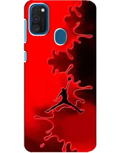 Чехол для Samsung Galaxy A21s с картинкой «Jordan Red Smoke»