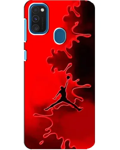 Чехол для Samsung Galaxy A21s с картинкой «Jordan Red Smoke»