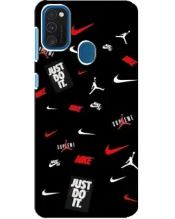 Чехол для Samsung Galaxy A21s с картинкой «Nike Mix Pattern»
