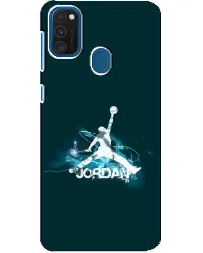 Чехол для Samsung Galaxy A21s с картинкой «Jordan Blue Fire»
