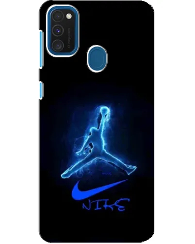 Чехол для Samsung Galaxy A21s с картинкой «Jordan Neon Blue»