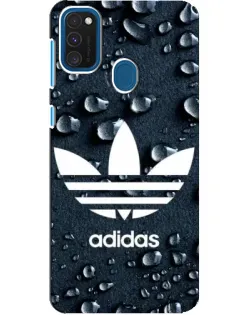 Чехол для Samsung Galaxy A21s с картинкой «Adidas Trefoil Blue»