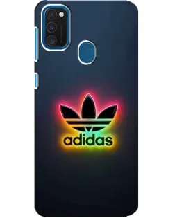 Чехол для Samsung Galaxy A21s с картинкой «Неоновый Adidas»