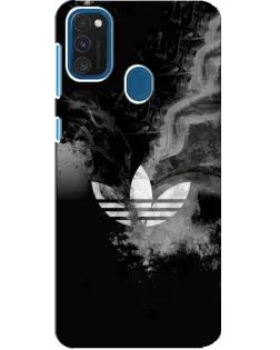 Чехол для Samsung Galaxy A21s с картинкой «Абстрактный дым Adidas»
